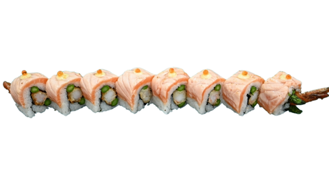 301 Saumon roll asperges tempura