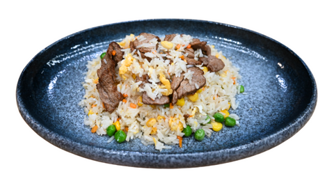 129 Riz sauté au Filet de bœuf