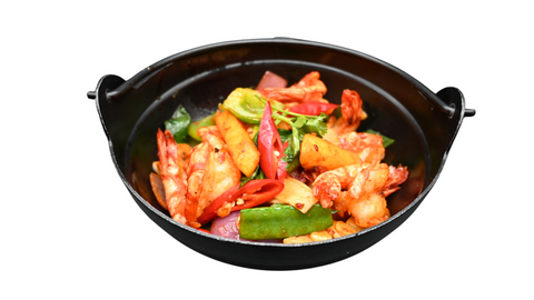 Scampis épicées du chef au wok sec 主厨香辣干锅大虾