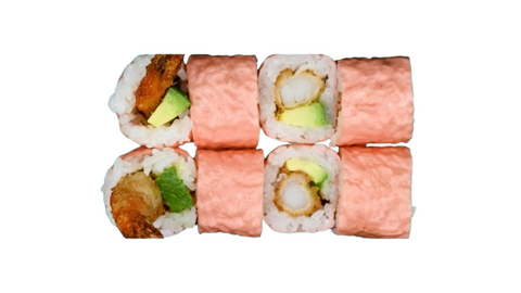 69 Soja roll scampis avocat